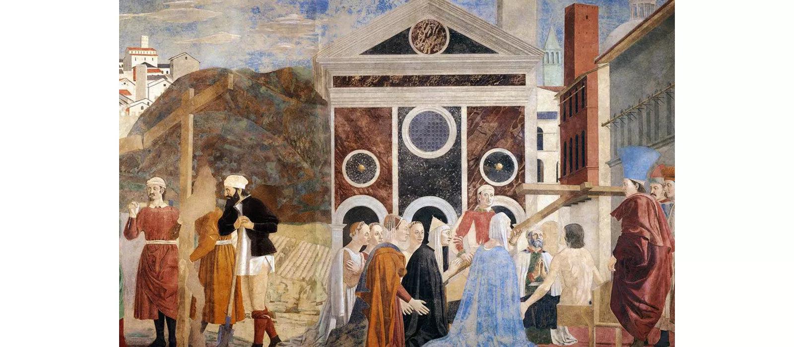  affreschi della "Leggenda della vera Croce", nella Basilica di S. Francesco ad Arezzo