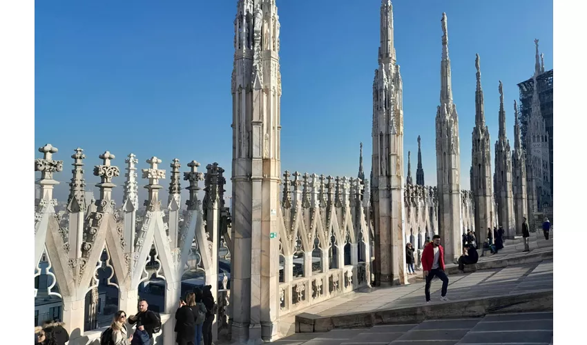 Duomo de Milán y Azoteas: Visita guiada + Visita a pie de Vittorio Emanuele