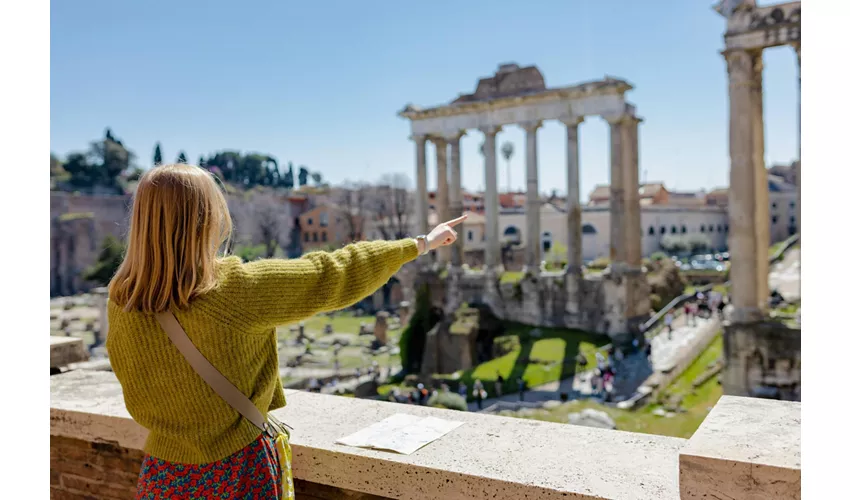 Colosseo, Foro Romano e Palatino + Tour guidato per gruppi ristretti