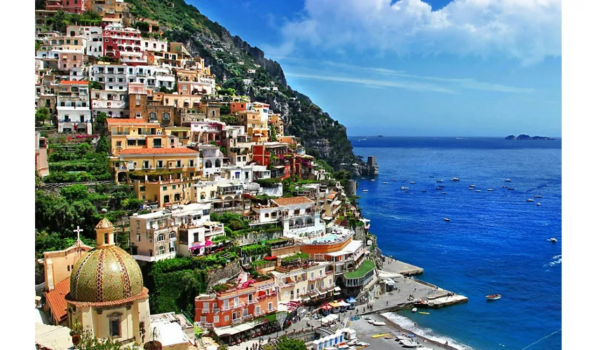 Positano & Amalfi Coast: Guided Day Trip by High-Speed Train from Rome