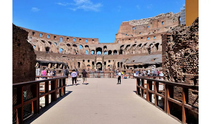 Colosseo, Arena, Foro Romano e Palatino + Tour guidato