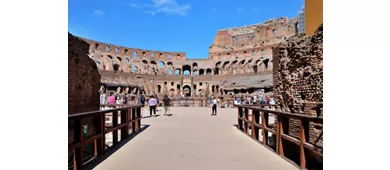 Colosseo, Arena, Foro Romano e Palatino + Tour guidato