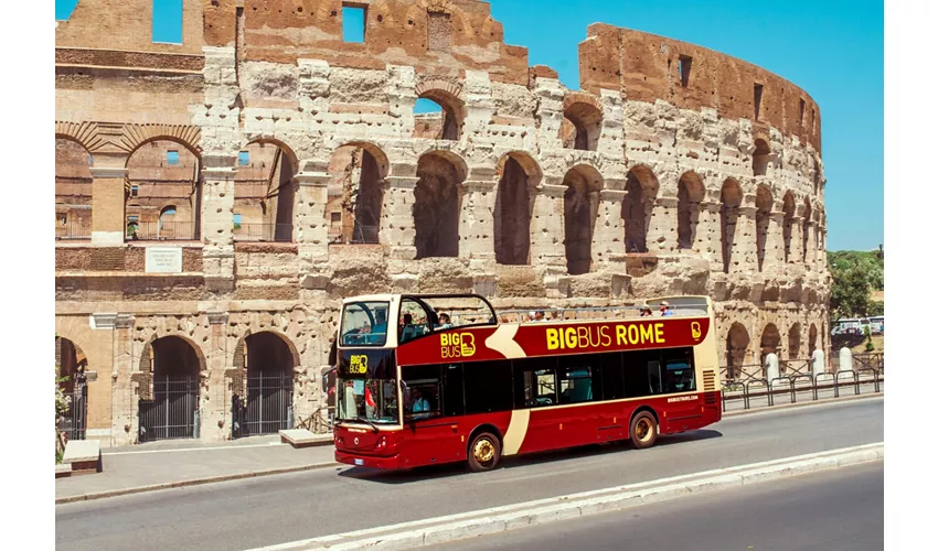 Colosseum, Roman Forum & Palatine Hill + Hop-on Hop-off Bus Tour