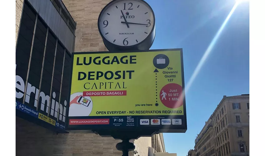 Deposito bagagli: Stazione Roma Termini