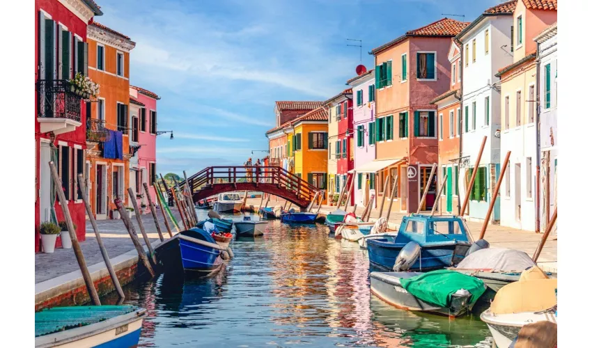 Murano e Burano: Dimostrazione di soffiatura del vetro + trasferimento