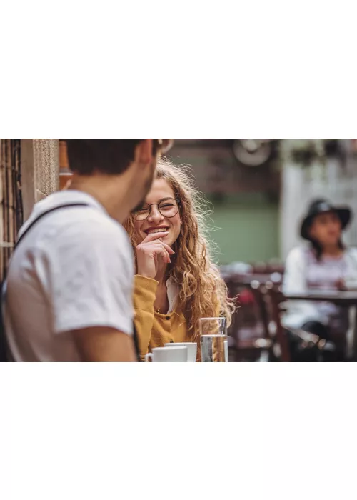 Two guys at the coffee bar