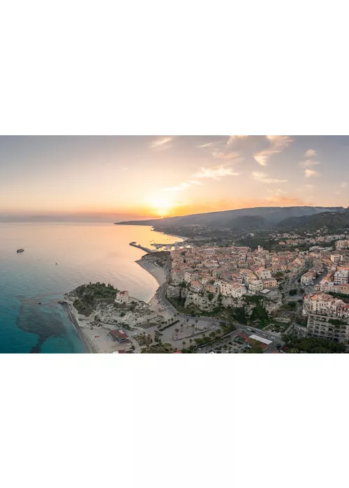 Sea of Calabria at sunset