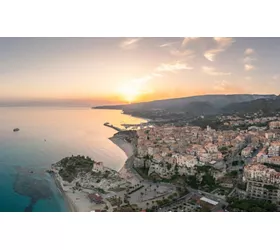 Mare della Calabria al tramonto