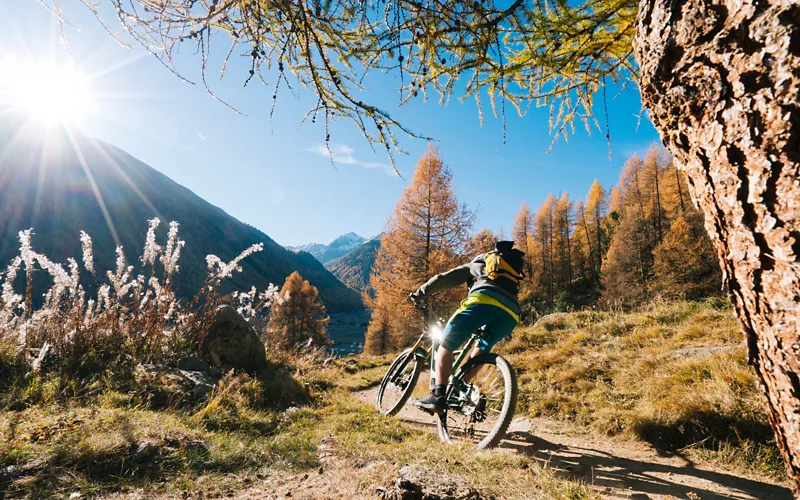 A pie o en bicicleta de montaña: la ruta del Belvedere