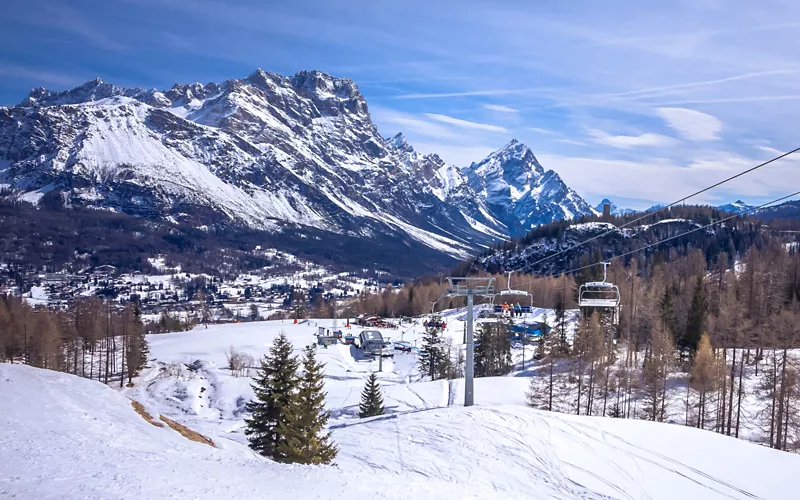 5 destinos favoritos de los romanos en la nieve bonus cortina