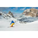 stazione sciistica innevata cortina d'ampezzo