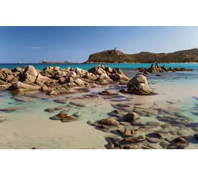 La playa de Simius en el Sur de Cerdeña