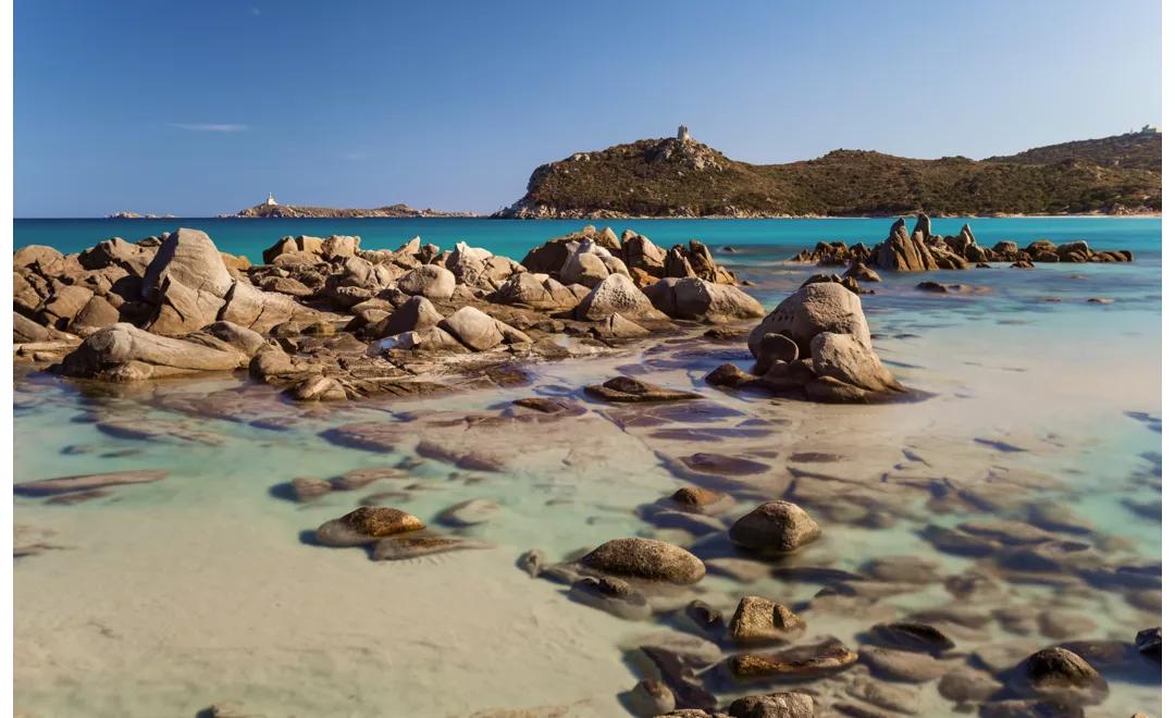 La playa de Simius en el Sur de Cerdeña