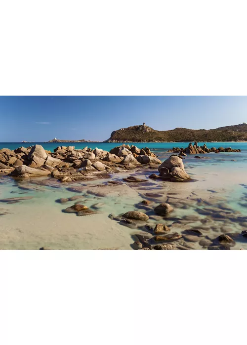 Simius beach, in the South of Sardinia