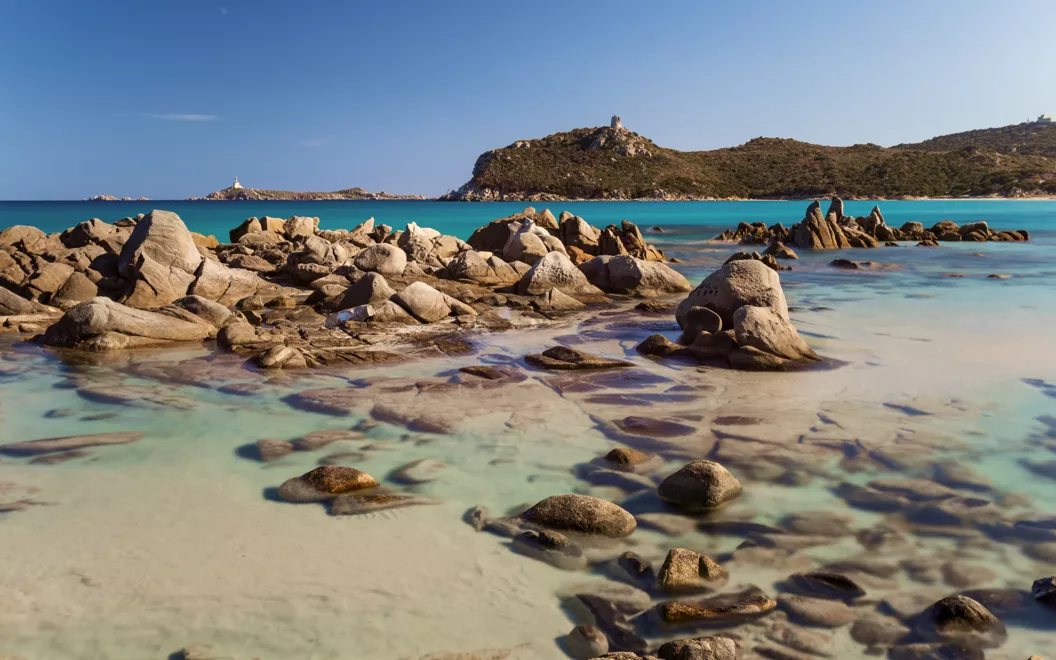 Simius beach, in the South of Sardinia