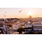 View of Rome at sunset
