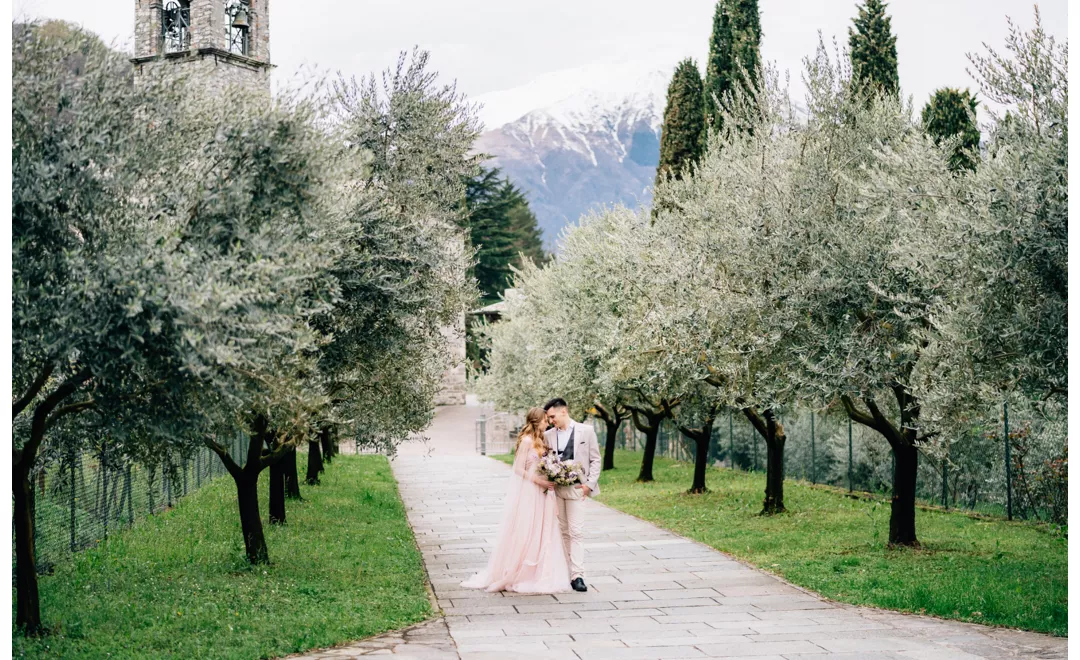 Wedding in winter in Northern Italy