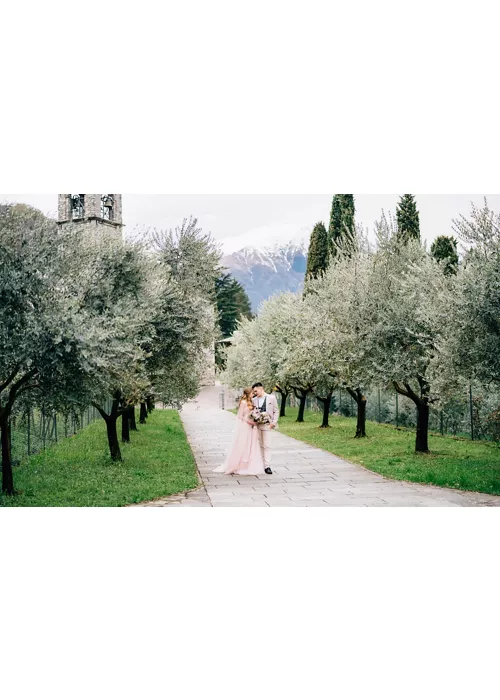 Wedding in winter in Northern Italy