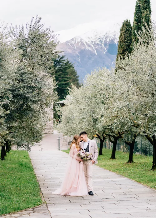 Wedding in winter in Northern Italy