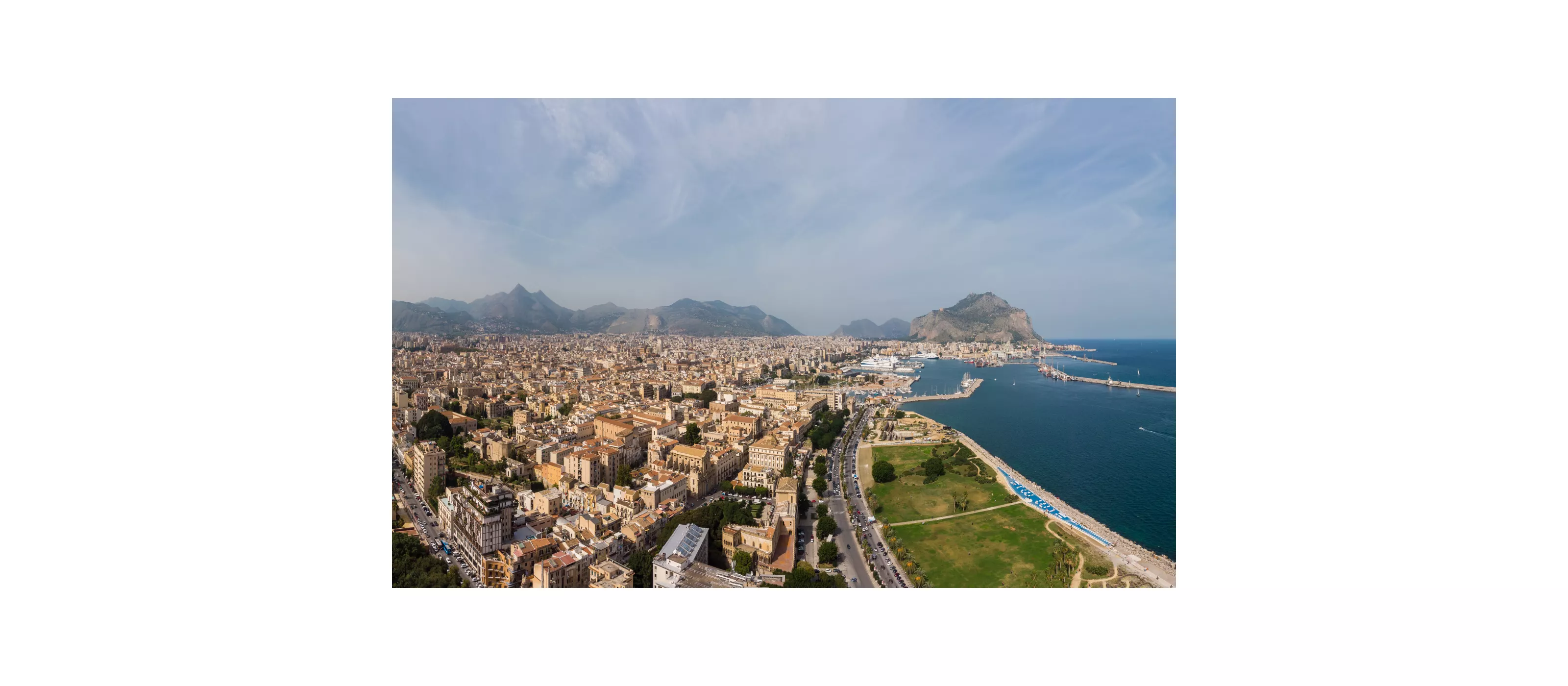 Palerme, le front de mer et le port