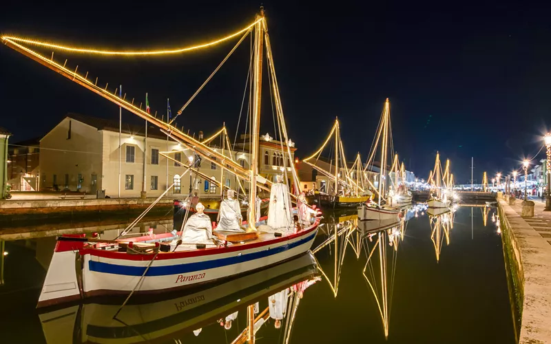 In Cesenatico, the floating nativity scene
