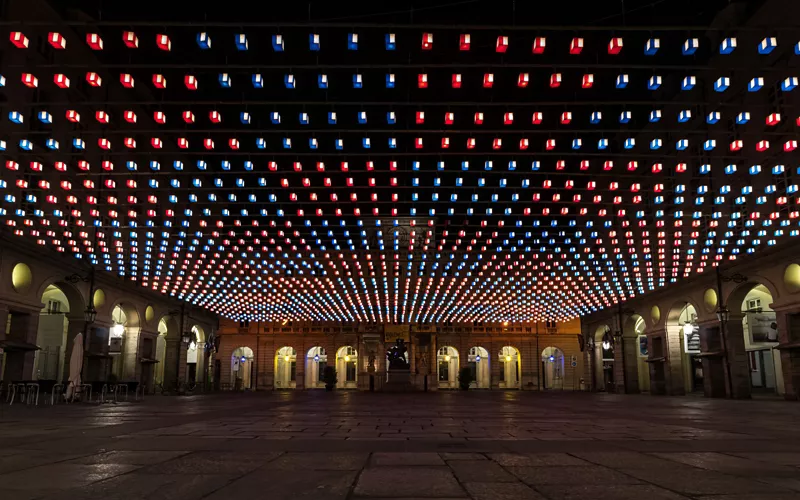 en torino para el luci d'artista