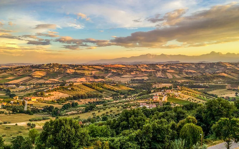 Tortoreto, with its white beaches and a delightful village