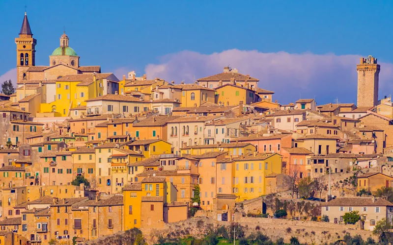 In Trevi, der Stadt des Öls