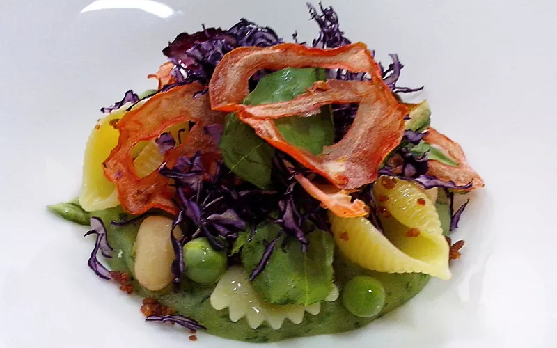 The creative recipe: pasta and vegetable textures