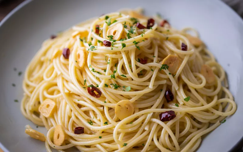 pasta with garlic