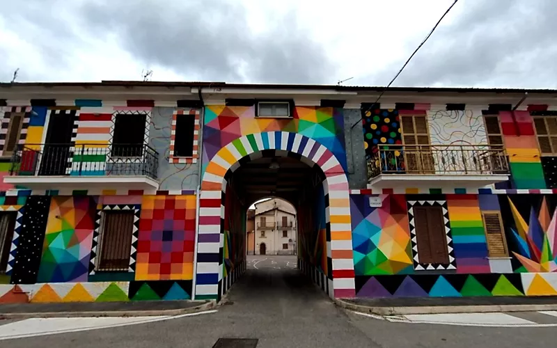 Aielli, desde a Idade Média até à arte de rua