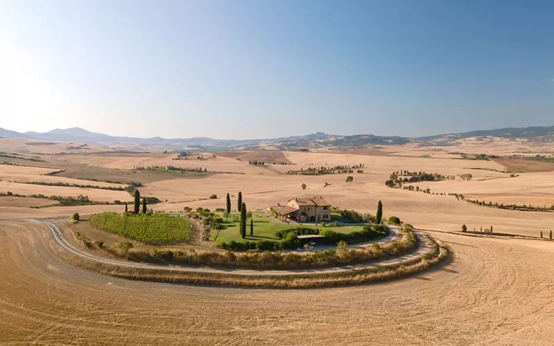 Dónde ver el amanecer en la Toscana: Val D’Orcia