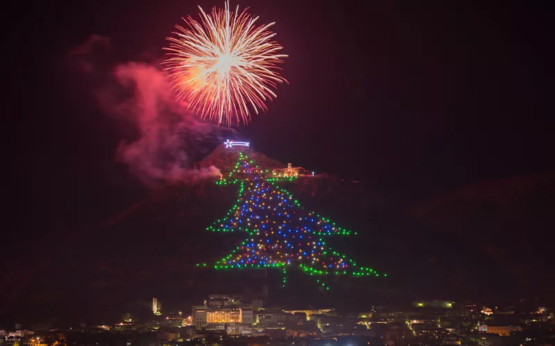 The Gubbio Christmas tree