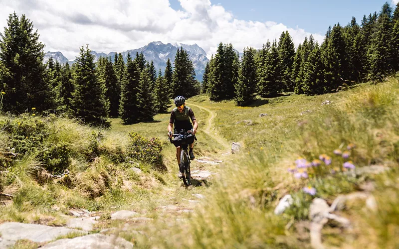 Entre as Dolomitas e os cumes de Presanella, Cascalho Alpino no Lago Celestino