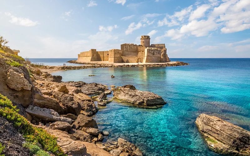 Aragonese castle of Capo Rizzuto in Calabria