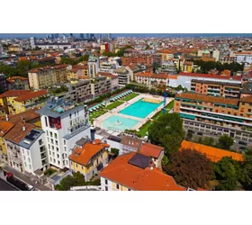 The Bagni Misteriosi, Milan's most exclusive swimming pool-theatre, an oasis in the urban summer