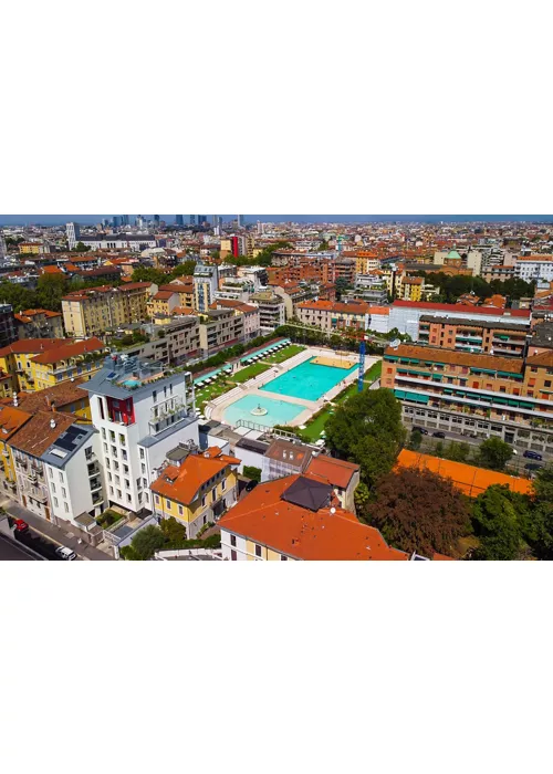 The Bagni Misteriosi, Milan's most exclusive swimming pool-theatre, an oasis in the urban summer