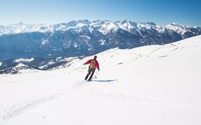 Skiing in the Bardonecchia Ski area