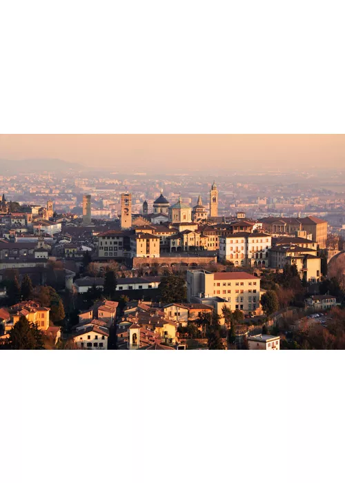 Vista sulla città di Bergamo