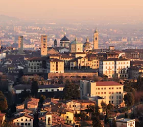 Vista sulla città di Bergamo