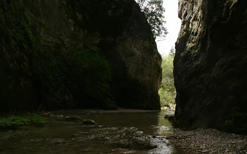 Canyoning in the gorges