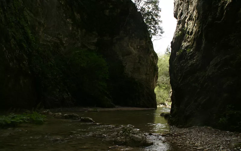 Canyoning in the gorges 