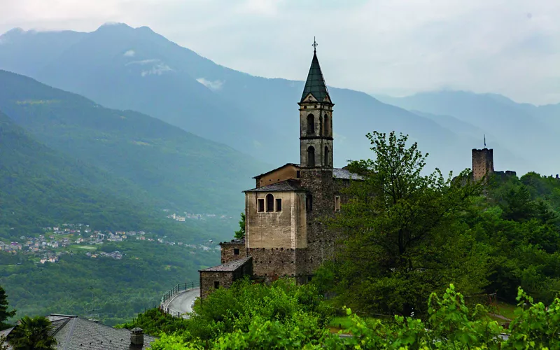 Bem-vindo a Grumello, a varanda de Valtellina.
