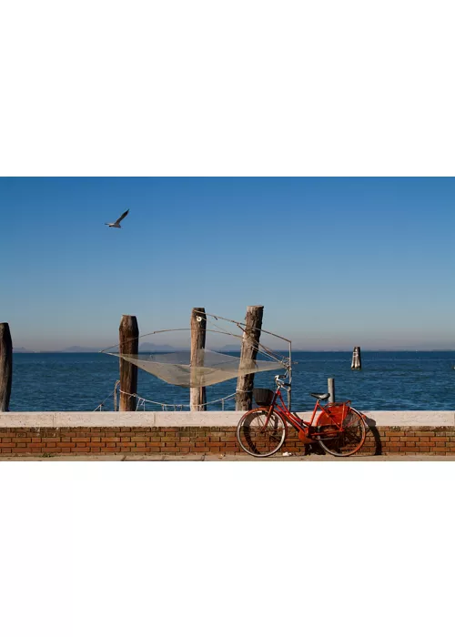 Lungo la Ciclovia delle isole di Venezia