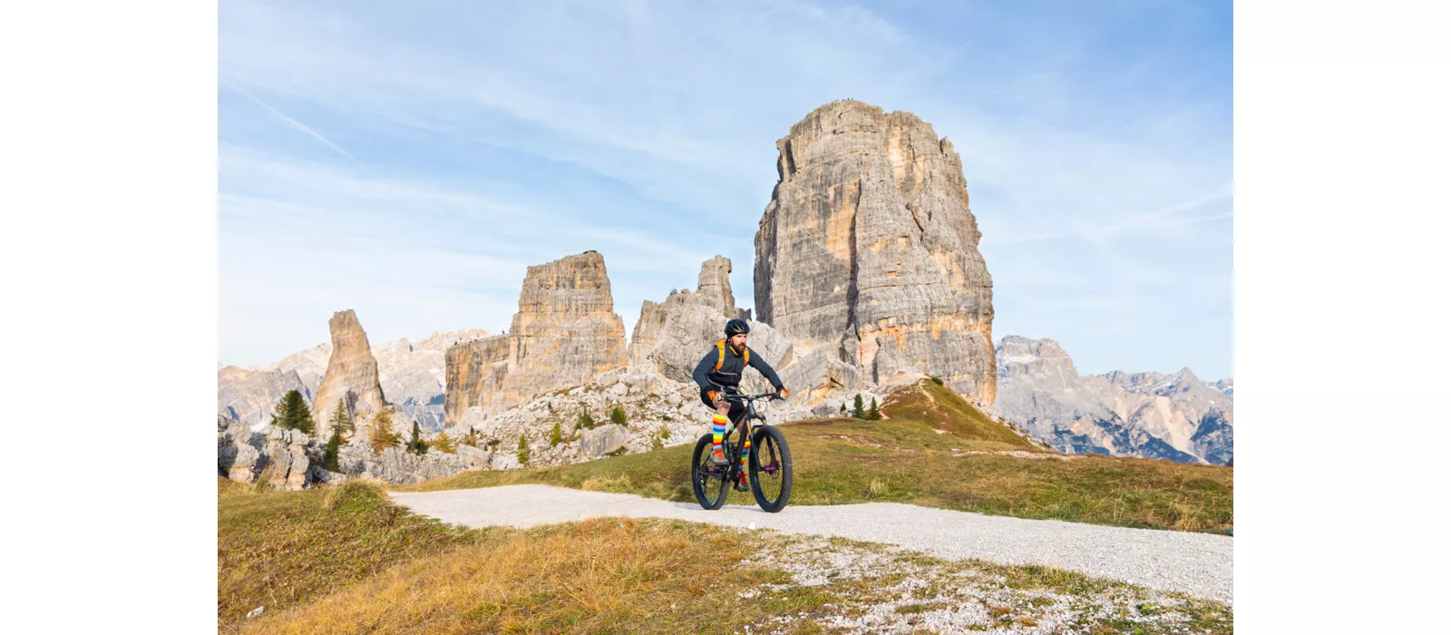 Fünf Etappen mit dem Fahrrad in den Dolomiten von Venetien