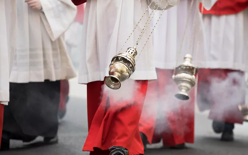 Procesión de Semana Santa en Italia