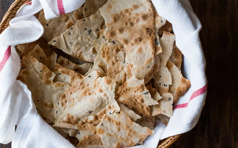 The different shapes of bread: thinner and crispier