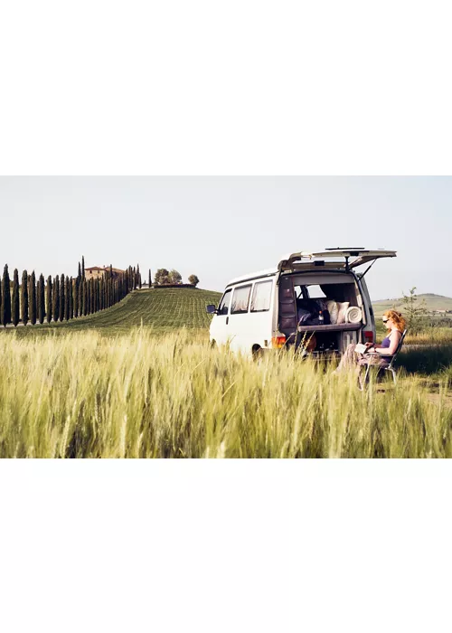 Camper in campagna