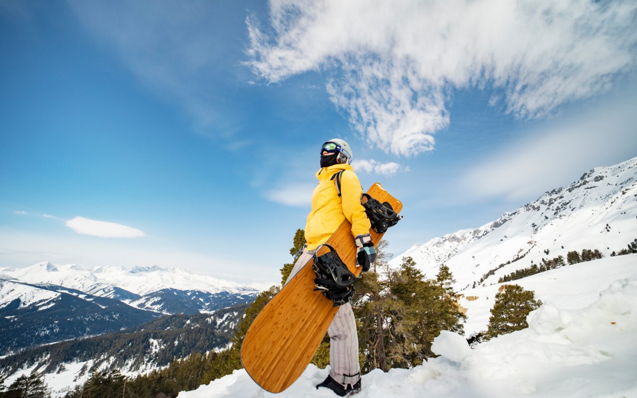 dónde hacer snowboard en italia
