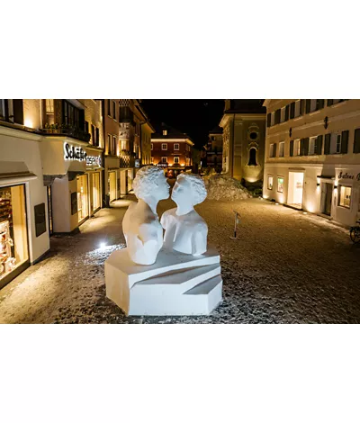 The South Tyrol Ice Sculpture Festival in January